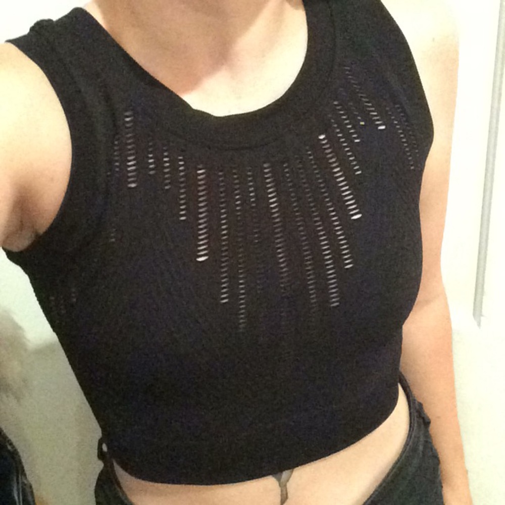 Topshop Ivy Park Athletic Perforated Crop Top S/M